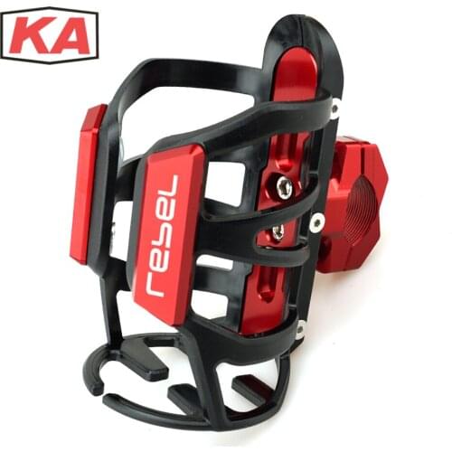 Motorcycle Beverage Water Bottle Cage For Honda Rebel Cm Cmx 500 300 Cm500 Cm300 Rebel500 Rebel300 Drink Cup Holder Mount