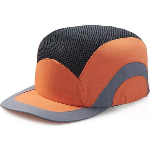 Mens Grey Safety Baseball Bump Cap Safety Hat Baseball Style Protective Hat