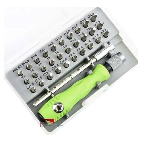 BAKU 30 in 1 Precision Hex Torx Pentaloble Triangle Screw Driver Bits Screwdriver Set Repair Tools Kit for Mobile iPad Camera
