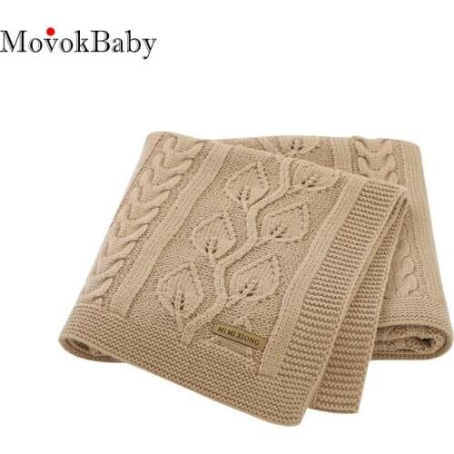 Baby Blankets Knitted Newborns Super Soft Stroller Swaddle Wrap Quilts 100%Polyester Infant Bebes Basket Bedding Sleeping Quilts