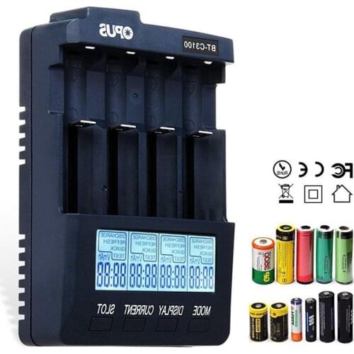 Original Opus BT-C3100 V2.2 Digital Intelligent 4 Slots AA/AAA LCD 18650 Battery Charger Opus BT -C3100 V2.2 Battery Charger r29