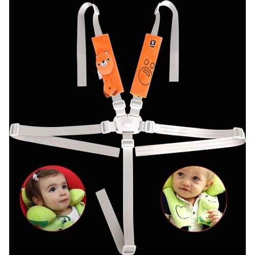 Safety Belt Harness For Pushchair Baby Car Dinner Chair Car Seat Stroller Shoulder Crotch Protectors Universal Bebe Accessories