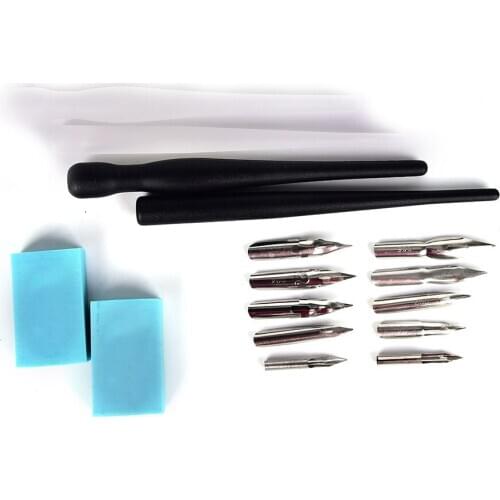 Painting Pen Set Cartoon Nib Holder Comic Drawing Painting Kit Cartoon Manga Pen Dip Pen Calligraphy Drawing Tool