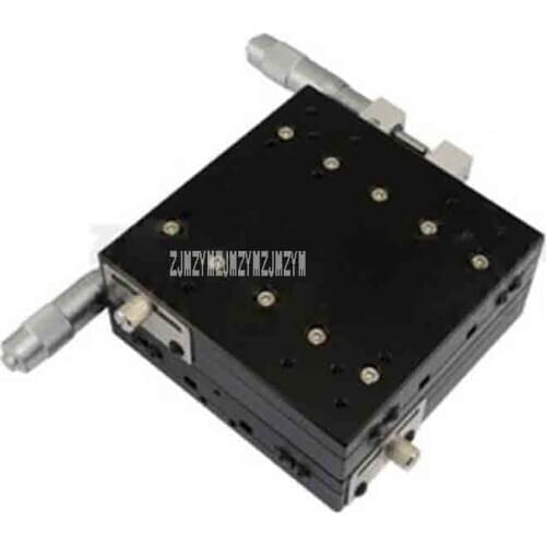 XY Axis LY125-LM Manual Displacement Slide High Precision Fine-tuning Frame Adjustable Platform 12.5MM 180N (18.4kgf) (125X125)
