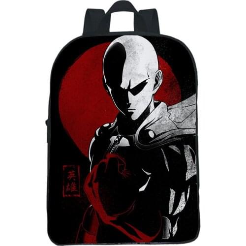 Anime One Punch Man Backpacks Saitama Sensei Bag Kindergarten Small School Bag Boys Girls Bookbag Casual Children Rucksack