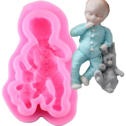 Boy Shape Silicone Cake Mold Fondant Mold, Jelly,Candy, Chocolate soap Mold, Decorating Bakeware ZJ111