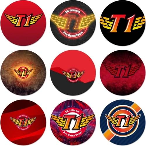 SKT T1 Club logo Badge Brooch Pin Accessories For Clothes Backpack Decoration gift 58mm