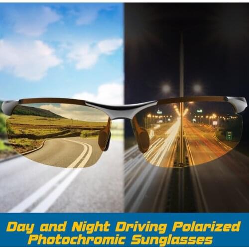 Dropshipping 2019 Mens Day Night Photochromic Polarized Sunglasses for Drivers Male Cycling Fishing Polarizing UV400 Glasses