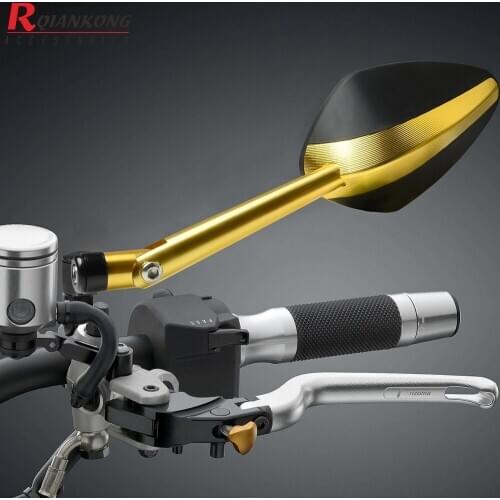 Universal Motorcycle Accessories Rearview Mirrors Back Side Mirror For Kawasaki HONDA BWM Suzuki Triumph DUCATI Yamaha Buell