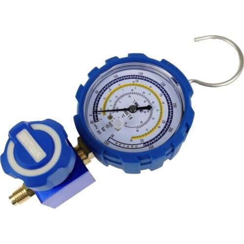 VMG-1-U-L Low Pressure Single Gauge Valve Refrigerant Pressure Gauge R22 134 407 Refrigerant Fluoride Gauge