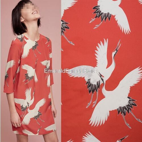 High quality Japan, Japanese style, flamingo, rayon, womens, curtains, bags, hat fabric, one meter price