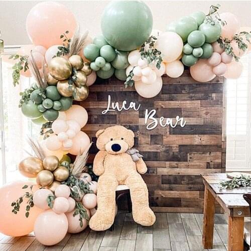 102Pcs/set Autumn Theme Thanksgiving Balloons Garland Kit Halloween Pumpkin Balloons Chain Globos Wedding Birthday Party Decor