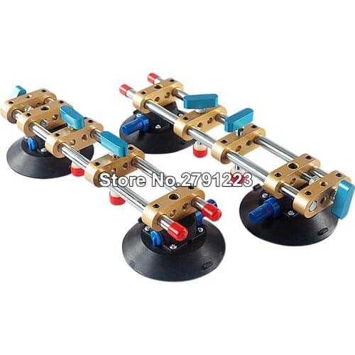 2pcs/lot seamless Stone Seam Setter Manual Rubber Vacuum leveling Setter for joint with 6" Suction Cups