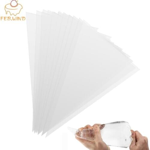 50/100 Pack Disposable Piping Bags 14/18 Inch Plastic Pastry Icing Bag Cake Decorating Supplies Large/Small Piping Bag 104