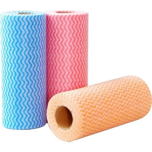 50 Pieces of Lazy Daily Necessities, Scouring Pad Rolls, Disposable Cloth Towels, Kitchen Cleaning Tools, Dish Towel