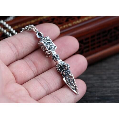 925 STERLING SILVER Ganesha elephant men women Jewelry Pendant charm A5117