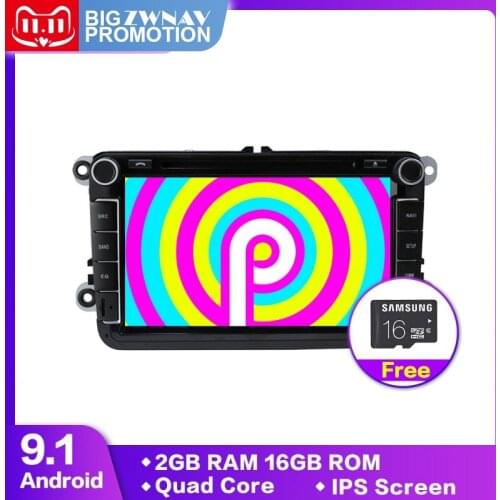 Android 9 2 din Car DVD GPS radio stereo player for Volkswagen VW golf 6 passat b6 B7 Touran polo Tiguan seat leon skoda octavia