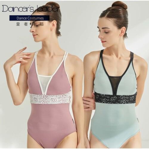 Ballet Leotard for women exercise clothes lace sling cross gymnastics tights adult elegant aerial yoga clothing