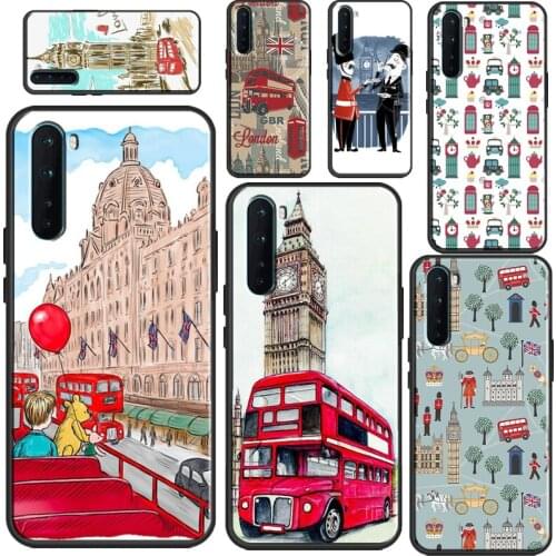 London Red Bus Big Ben Case For OPPO A91 A83 A15 A52 A72 A1K A3S A5S A5 A9 A31 A53 2020 Find X3 Pro Back Cover