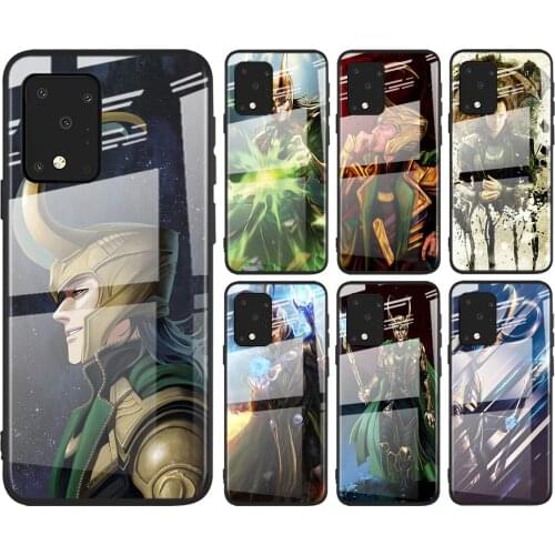 Tempered Glass Cover Fashion Marvel Loki Art For Samsung Galaxy A91 A81 A72 A71 A52 A51 A41 A31 A21S A21 EU A11 A01 Phone Case