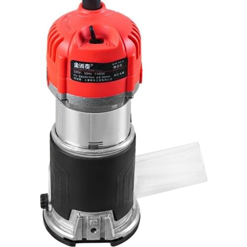 1100W Woodworking Electric Trimmer Wood Milling Engraving Slotting Trimming Machine Hand Carving Machine Wood Router