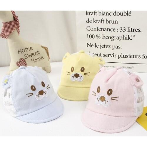 Baby Baseball Caps Solid Color Spring Summer Soft Brim Baby Boys Girls Sun Hats Infant Adjustable Visor Hat Cap