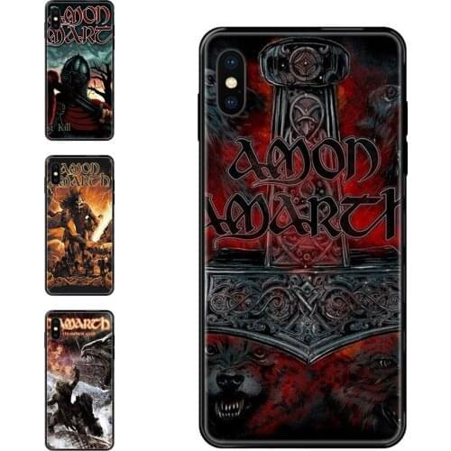 For Huawei Honor 20 20i 20s 10 10i 6A 7A 7X 8C 8X 9 9A 9I 9X Lite Pro Black Soft TPU Ultra Thin Cartoon Pattern Amon Amarth