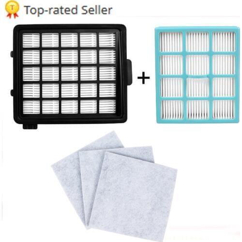 High Quality 2pcs Hepa Filter & 3pcs Motor Cotton Filter For Philips FC8134 FC8135 FC8136 FC8142 FC8146 FC8148 FC8140 FC8144