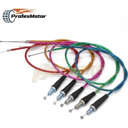 Motorcycle Gas Throttle Cable 990mm Red Green Blue For Pit Dirt Bike Motocross SSR Thumpstar XR50 CRF50 CRF70 Atomik Baja Lifan