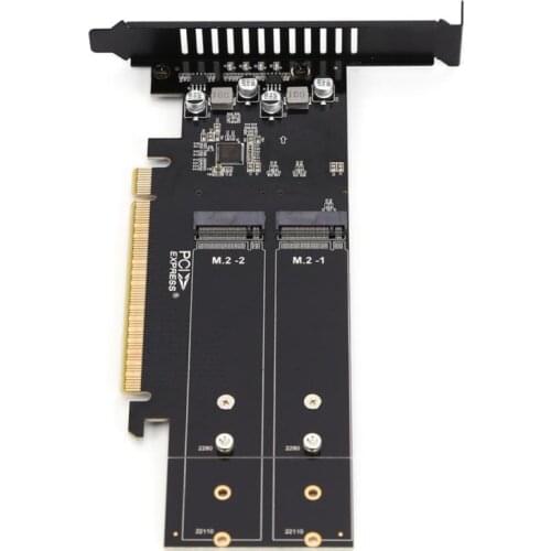 JEYI iHyper m.1 X16 TO 4X NVME PCIE4.0 X16 TO 4*NVME RAID CARD PCI-E VROC CARD RAID Hyper M.2X16 M2X16 4X X4 NVME*4 RAID 22110