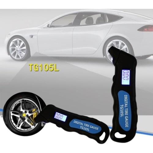 TG105 Multi-Function Barometer LCD Screen Display Intuitive Reading Testing Tire Pressure Gauge Barometer Tire Pressure Tester