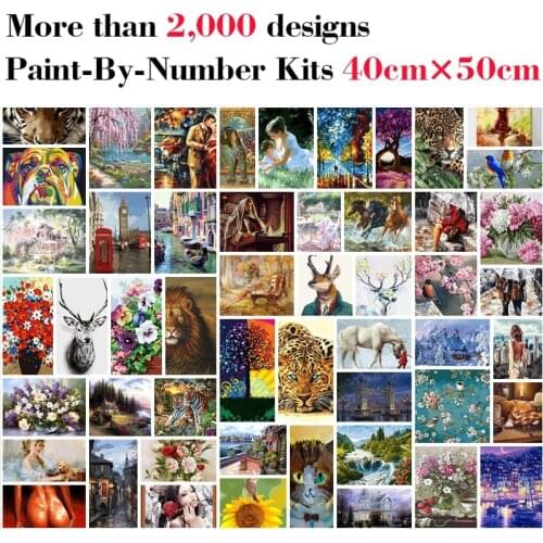 Mileelife Paintting By Numbers for Kids Adults DIY Beginner Oil Painting Kit Home Decoration