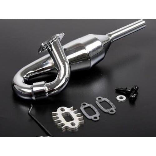 Rc Buggy Truck Metal Exhaust Pipe Kits Fit For 1/5 Scale Rovan V5 SLT Remote Control Toys Nitro Gasoline Toys Car