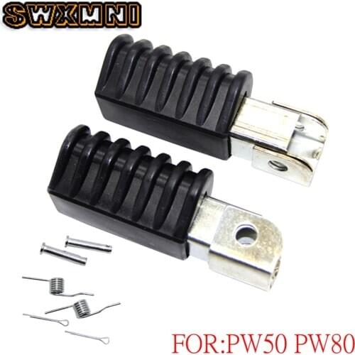 New Motorcycle Left & Right Footrest Foot Rest Pedal Pegs for Yamaha PW50 PW80 PW 50 80 Dirt Pit Bike Motorbike ATV Quad D30