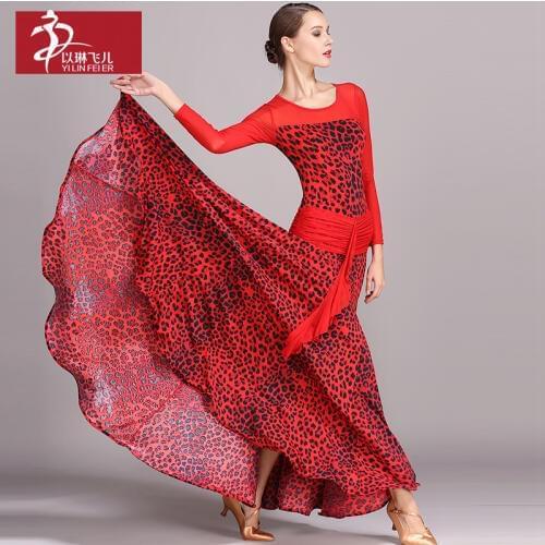 Newest design Ballroom Dance costumes Woman Modern Waltz Tango dress /standard dance clothes 1737