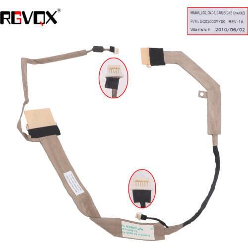 NEW Laptop LCD Cable For Toshiba L455 L455D L450 L450D Original PN:DC02000YY00 Repair Notebook LED LVDS CABLE