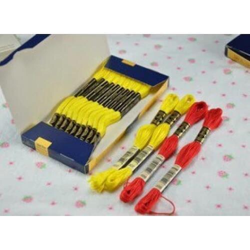 Pcs Original French DMC Thread Embroidery Cross Stitch Floss Thread 8.7 Yard Long 6 Strands cross stitch skeins TOP Oneroom