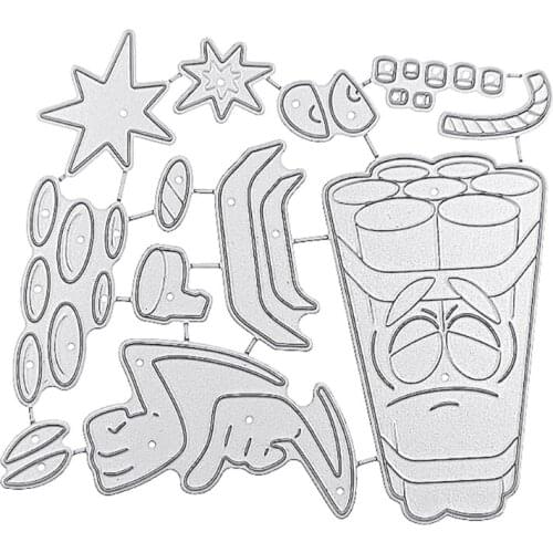 P15D Firecracker Metal Cutting Dies Stencil DIY Scrapbook Album Paper Card Template