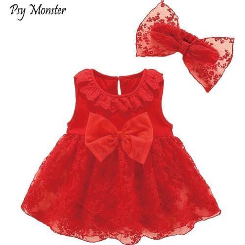 Newborn baby girl dresses clothes with flower 3 6 9 12 month baby girl dress for party and wedding princess style clothes G83