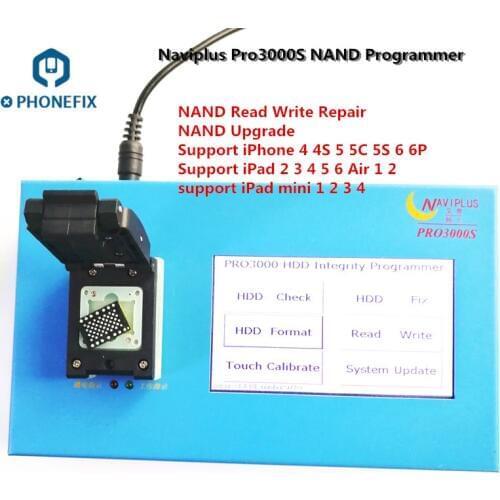 Naviplus Pro3000S NAND Programmer PRO3000S IP Box NAND Error Repair 32bit+64BIT HDD Read Write Tool For iPhone iPad Repair