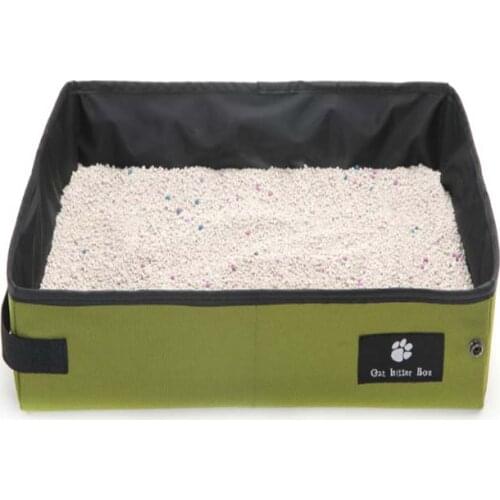 Simple Folding Cat Pet Litter Box Waterproof Outdoor Foldable Portable Travel Toilet For Puppy Cats Dogs Seat