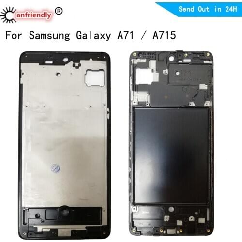 Middle Frame For Samsung Galaxy A71 SM-A715F A715F/DS A715F/DSN A715F/DSM A715W Housing Cover Bezel Plate Faceplate