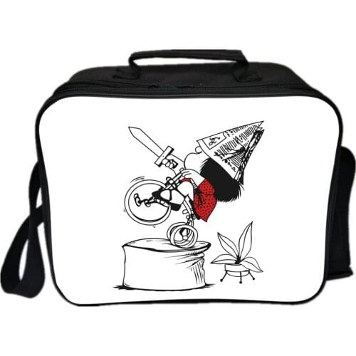 Comics Mafalda Lunch Bag Kid Women Insulation Portable Picnic Coole Bag Breakfast School Reusable Food Bag New 2021 Anime Bag