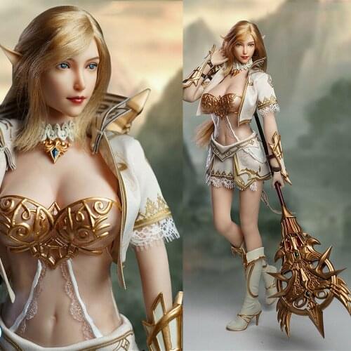 Limited Stock SUPER DUCK 1/6 SET043 COSPLAY Fairy Elf Clothes With Head For 12" Pale Big Chest Body Doll In Stock