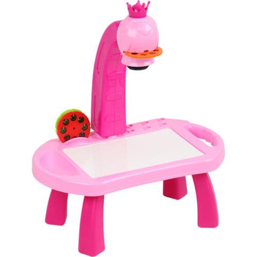 Led Projector Art Drawing Table for Kids Painting Board Led Projector Desk Painting Table for Children Xmas Gift Drawing Toy Set