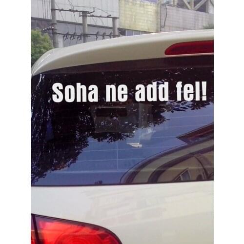 Funny text Self-Improvement Vinyl Reflect Decal Car Sticker Decals Motorcycle for Car Rear Windshield Body 40cmx5cm