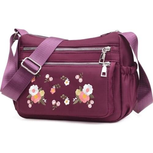 Womens Bag New Embroidered Cloth Single Shoulder Bag Ethnic Style Embroidered Large Capacity Messenger Bag Women Backpack