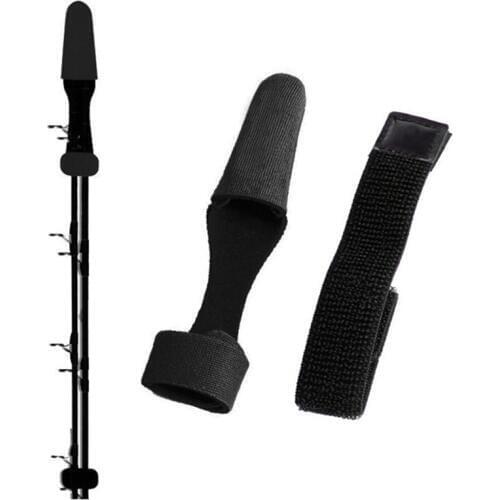 Fishing Rod Covers Pole Glove Oxford Clothes Fish Rod Protector With Tie Wrapping Band Belt 1 Pair