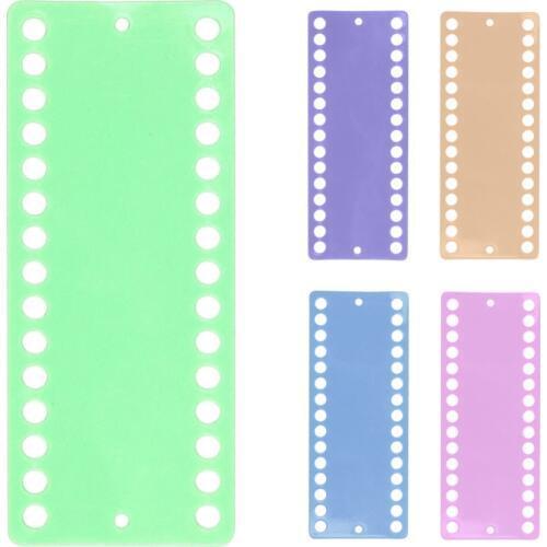 1pcs Floss Sorting Tools For Cross Stitch Plastic Needlework Project Card 30 Positions Jelly Color Floss Tread Yarn Organizer