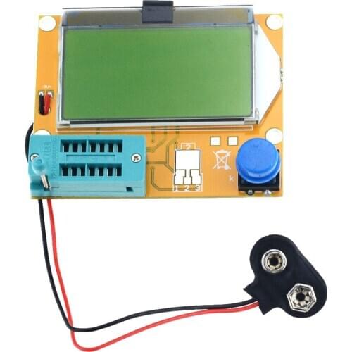 1PCS LCR-T4 ESR Meter Transistor Tester Diode Triode Capacitance SCR Inductance Automatic Shutdown LCD Display
